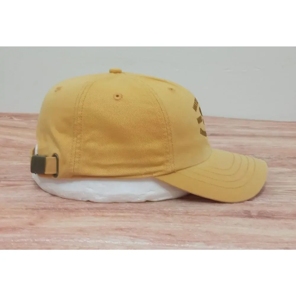 Disney Adults Unisex Hat Cap Yellow Adjustable Vintage Mickey Mouse 71 One Size